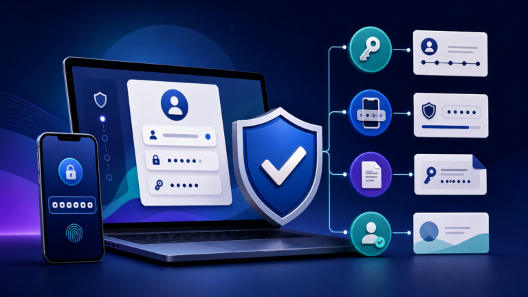 Step-by-step account security with passkeys, verification, and recovery protection